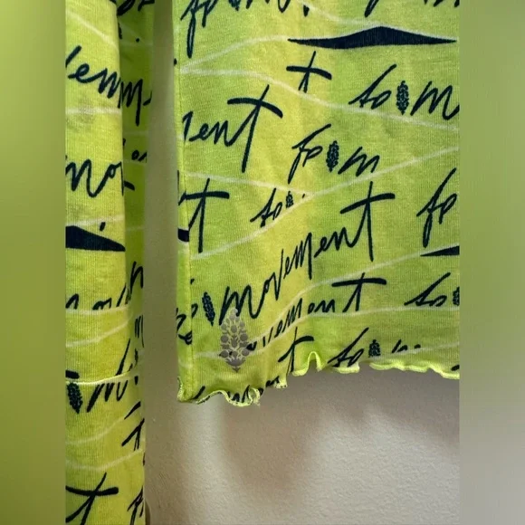 NWOT Free People High Jump Logo Long Sleeve - Picture 4 of 5